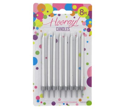8 Silver Candles